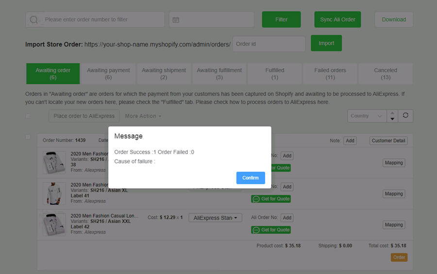 order EPROLO dropshipping platform