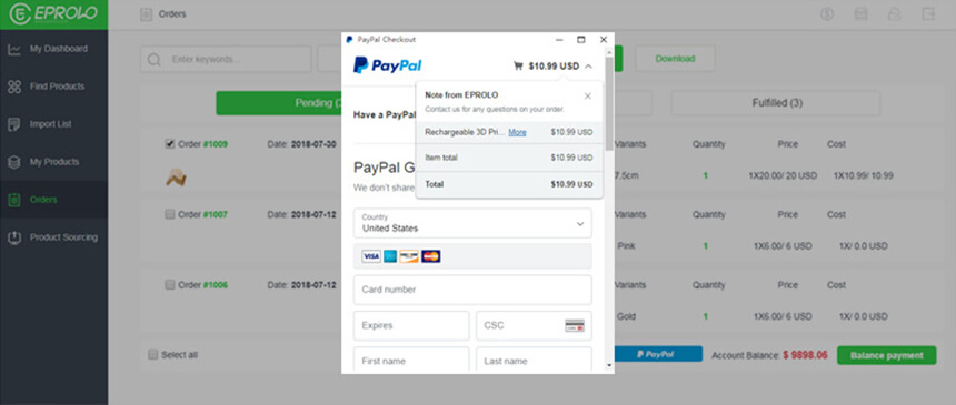 Source products from EPROLO best dropshipping apps for shopify