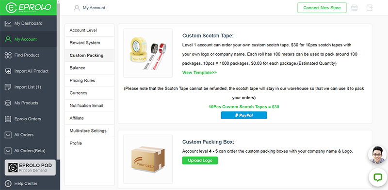 EPROLO branded dropshipping EPROLO dropshipping platform
