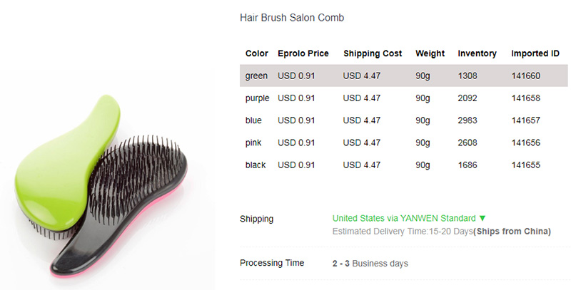 5.Detangling-Hair-Brush-Combs dropshipping hair