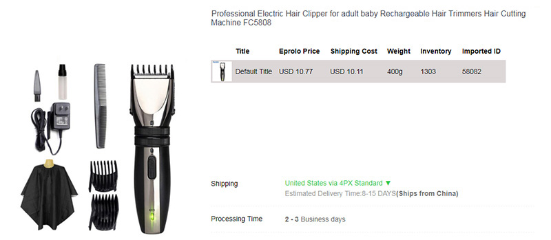 7.Electric-Hair-Cordless-Clipper dropship hair products