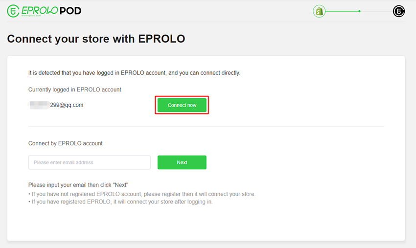 连接店铺 EPROLO POD