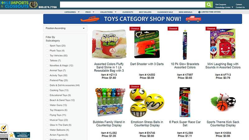 Kole Import dropship toys