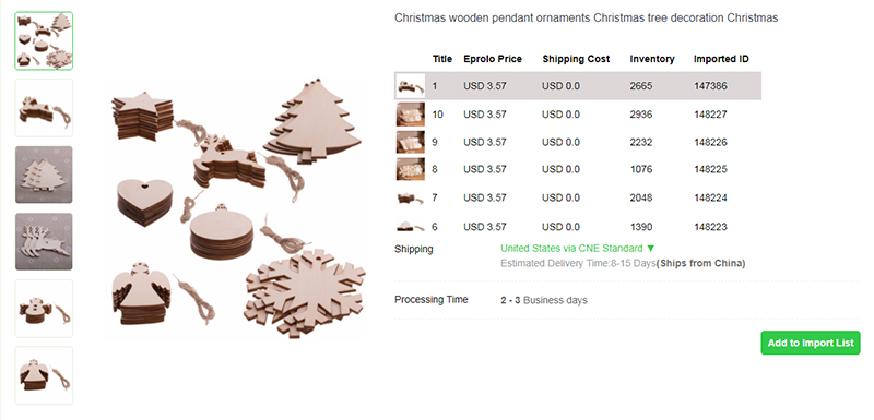 1.5 Wooden Pendant dropship christmas decorations