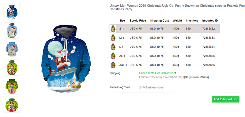 2.2 Unisex Snowman Sweater dropship christmas products