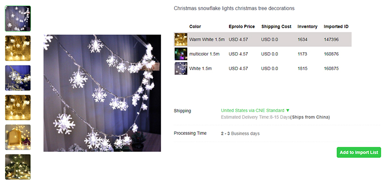 4.1 Snowflake Lights christmas decorations dropship