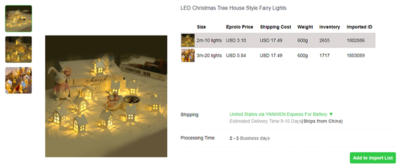 4.4 LED Fairy Lights with House Style christmas decorations dropship