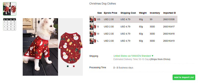 5.2 Christmas Dog Custome dropship christmas products