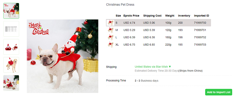 5.3 Christmas Pet Dress with Snowman Doll dropship christmas products