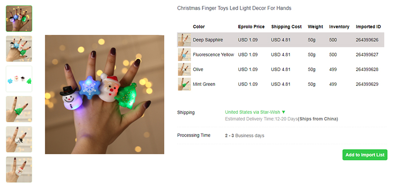 6.3 Christmas Finger Toys dropshipping christmas products