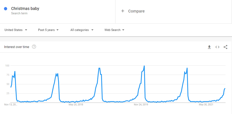 Christmas baby Google Trends christmas dropshipping