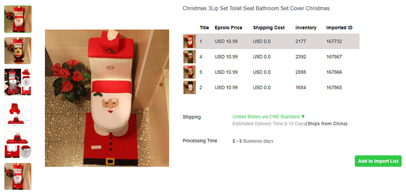 8.1 Bathroom Toilet Seat Cover Set dropshipping christmas products