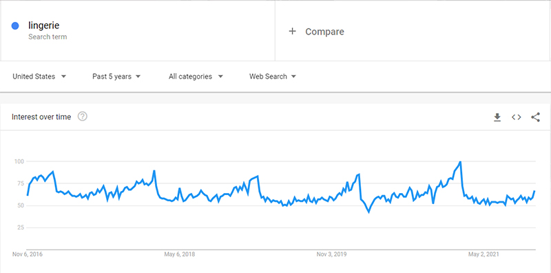 google trends lingerie dropshipping lingerie
