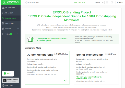 Find dropshipping suppliers for branding dropshipping with your logo