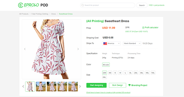 Design Custom Products print on demand dropshipping woocommerce