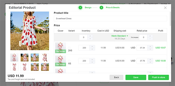 Push to WooCommerce Store woocommerce print on demand